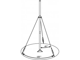 Мачта АМС3 (с монтажным комплектом: трос, талрепы)